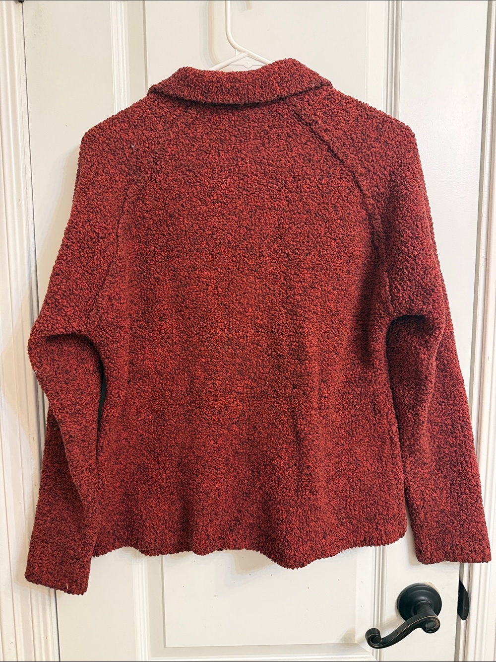 Natural Reflections Rust Zip-Front Teddy Jacket - Picture 4 of 5